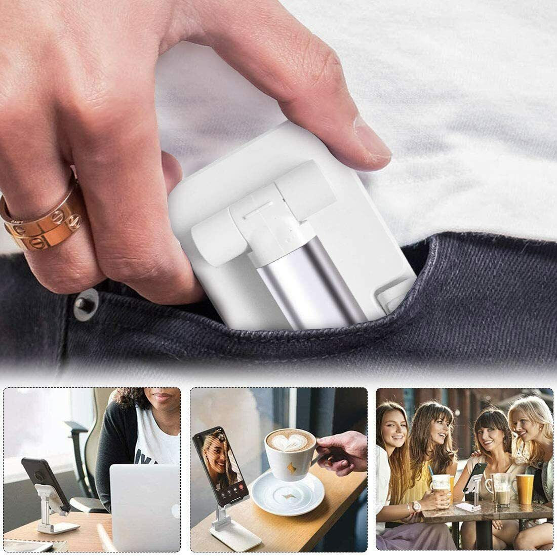 Cell Phone Stand Desktop Holder Tablet Stand Mount Mobile Phone Desktop Tablet Holder Table Cell Foldable Extend Support Desk Mobile Phone Holder Stand - BuzzMart