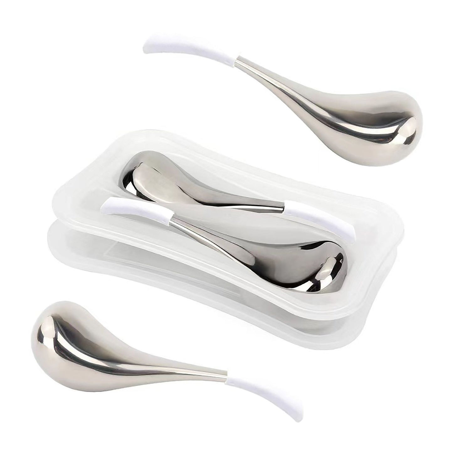 Stainless Steel Face And Eye Massage Ice Scoop - BuzzMart