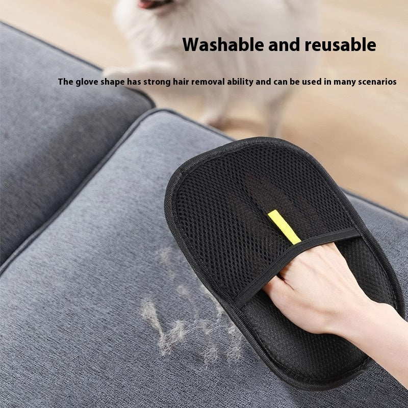 Pet Hair Remover Mitt Pet Hair Remover Gloves Deshedding Brush Glove For Dog Cat Rabbit With Long Short Curly Hair - BuzzMart