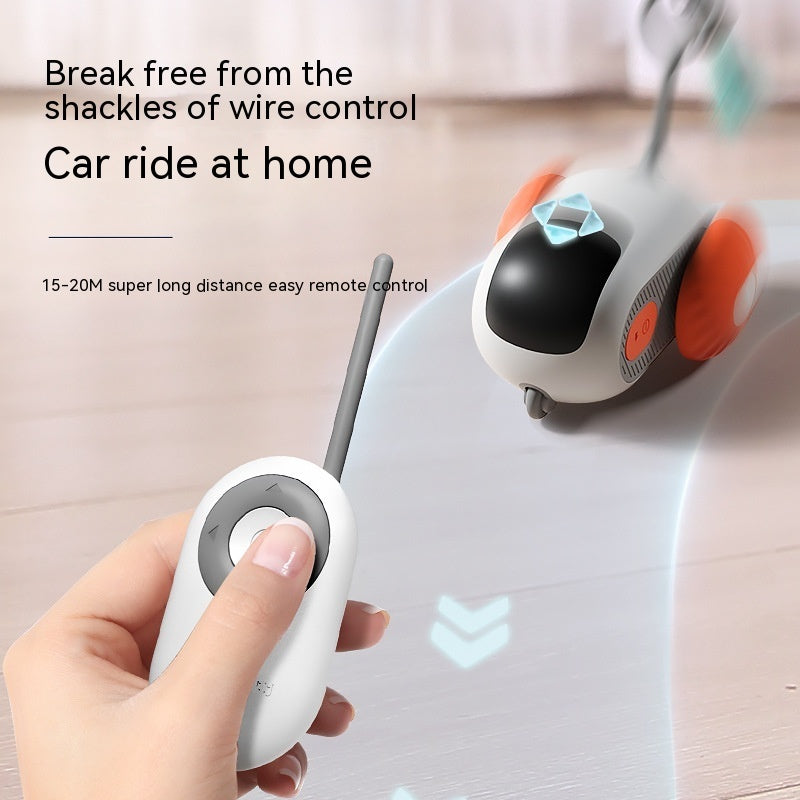 Remote Control Interactive Cat Car Toy USB Charging Chasing Automatic Self-moving Remote Smart Control Car Interactive Cat Toy Pet Products - BuzzMart