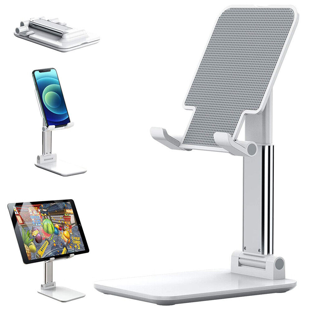Cell Phone Stand Desktop Holder Tablet Stand Mount Mobile Phone Desktop Tablet Holder Table Cell Foldable Extend Support Desk Mobile Phone Holder Stand - BuzzMart