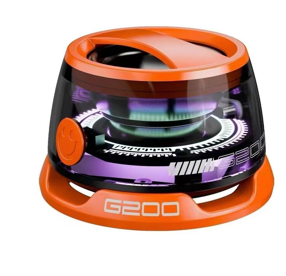 Portable Bluetooth Speaker G200 RGB Lighting Speaker BT5.3 Mini Sound Box 7 Hours Playback Magnetic Phone Holder - BuzzMart
