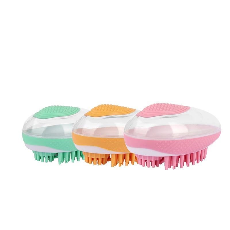 Dog Cat Bath Brush 2-in-1 Pet SPA Massage Comb Soft Silicone Pets Shower Hair Grooming Cmob Dog Cleaning Tool Pet Products - BuzzMart