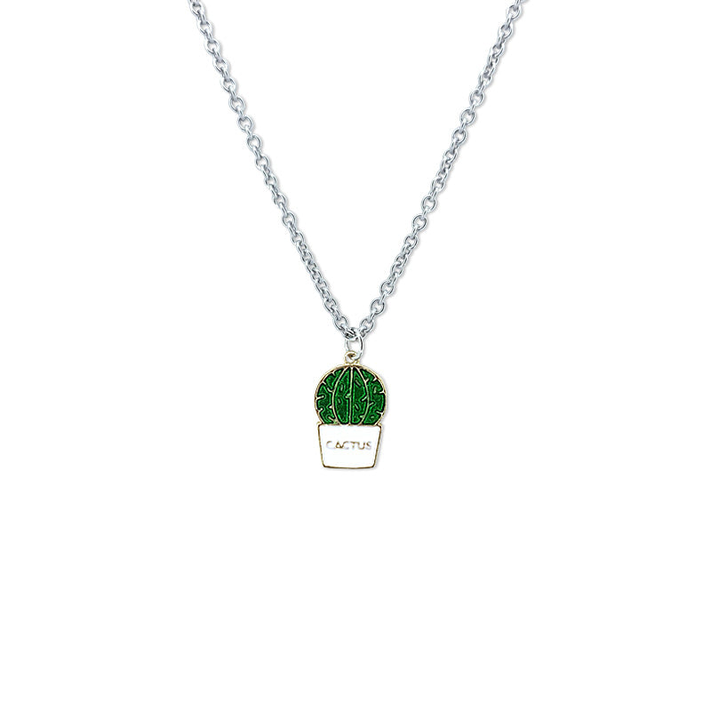 Cute Cactus Pendant Necklace β Hip Hop Menβs Jewelry - BuzzMart