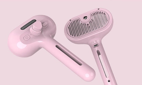 Pet Comb Self Cleaning Pets Hair Remover Brush For Dogs Grooming Tools Dematting Comb Built-in Mist Humidifier Pet Products - BuzzMart