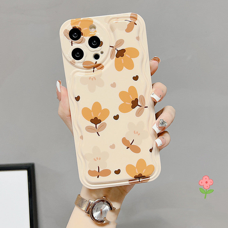 Autumn Leaves And Flowers With Bow Silk Scarf Phone Cases - BuzzMart