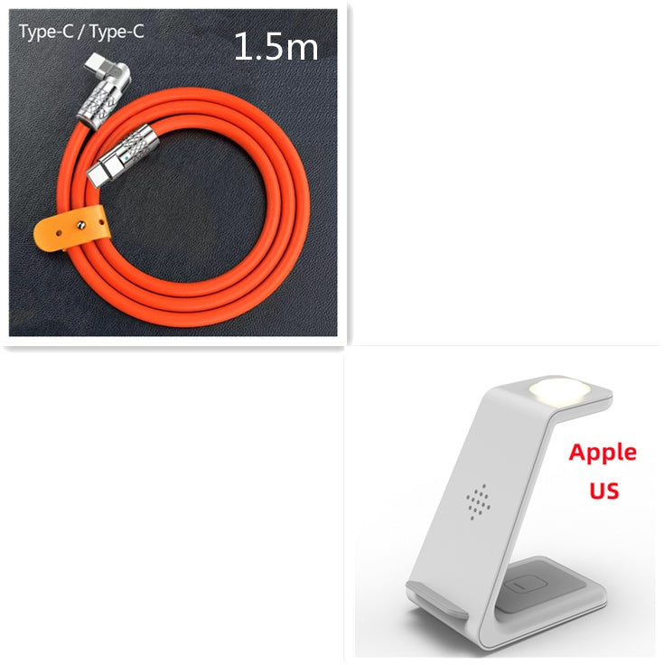 3 In 1 Fast Charging Station Wireless Charger Stand Wireless Quick Charge Dock For Phone Holder - BuzzMart