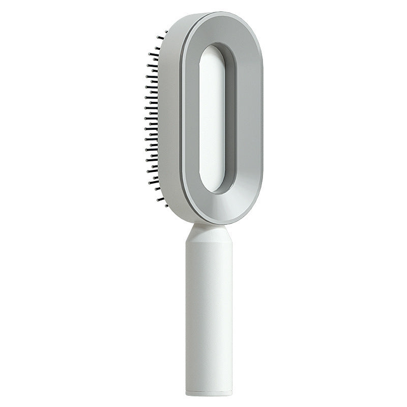 Self Cleaning Hair Brush For Women One-key Cleaning Hair Loss Airbag Massage Scalp Comb Anti-Static Hairbrush - BuzzMart