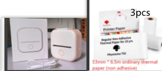 Portable Mini Thermal Label Printer Home Photo Printer Student Wrong Question Printer Bluetooth-compatible Mini Label Printer Price Tag - BuzzMart