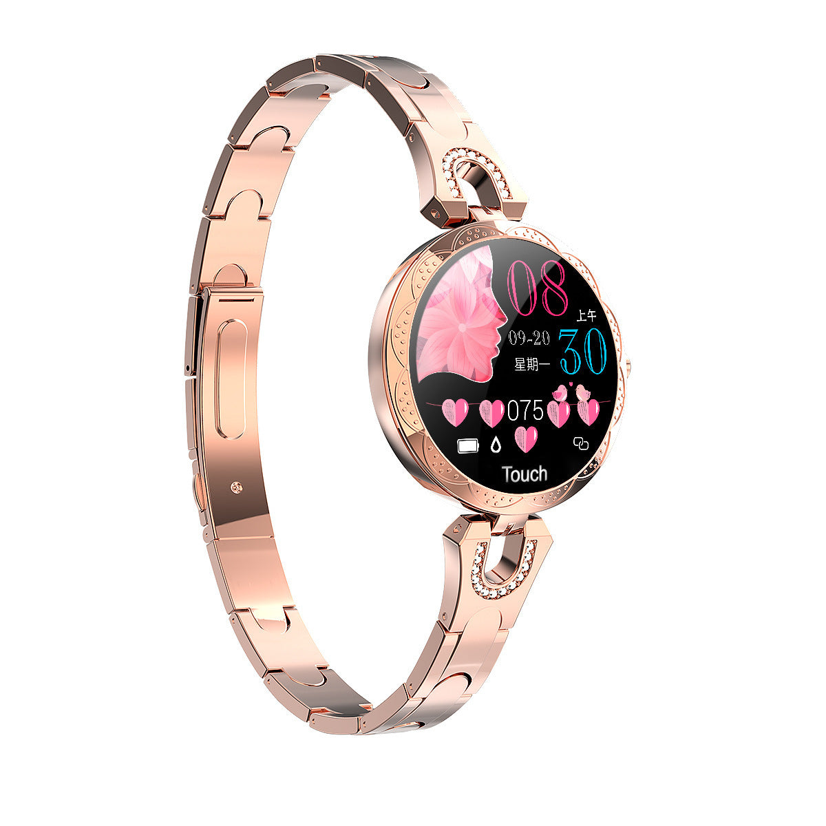 Fashion Women's Smart Watch Waterproof Wearable Device Heart Rate Monitor Sports Smartwatch for Women Ladies - BuzzMart