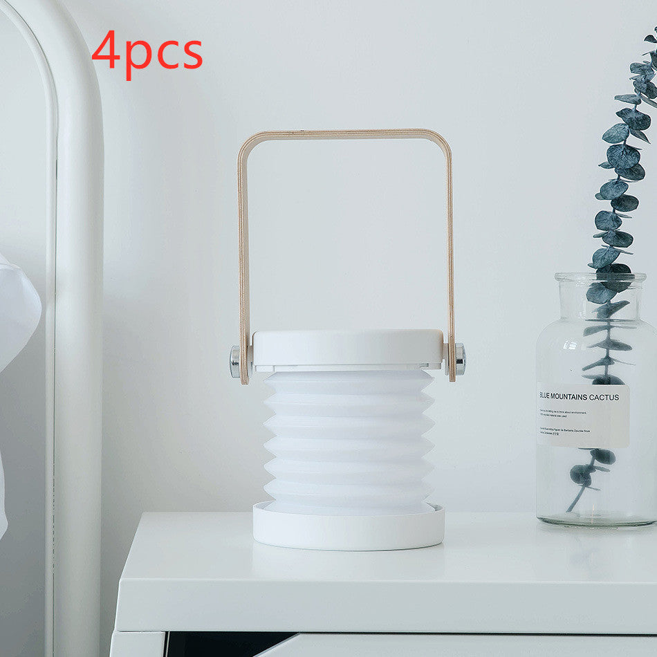 Foldable Touch Dimmable Reading LED Night Light Portable Lantern Lamp USB Rechargeable For Home Decor - BuzzMart