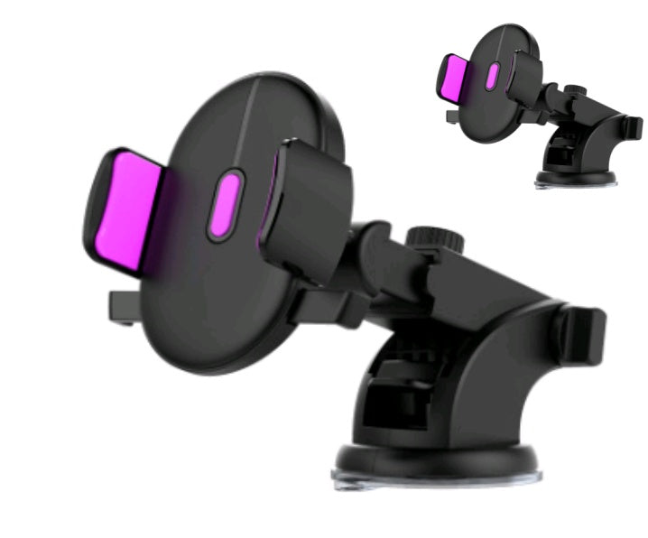 Car Phone Holder Long Rod Telescopic Car Dashboard Suction Cup Type - BuzzMart