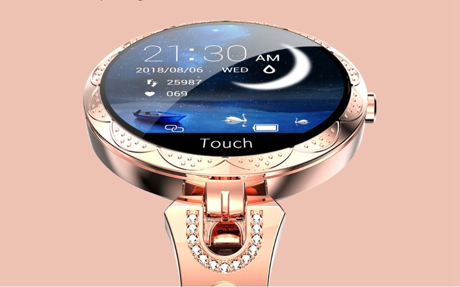 Fashion Women's Smart Watch Waterproof Wearable Device Heart Rate Monitor Sports Smartwatch for Women Ladies - BuzzMart