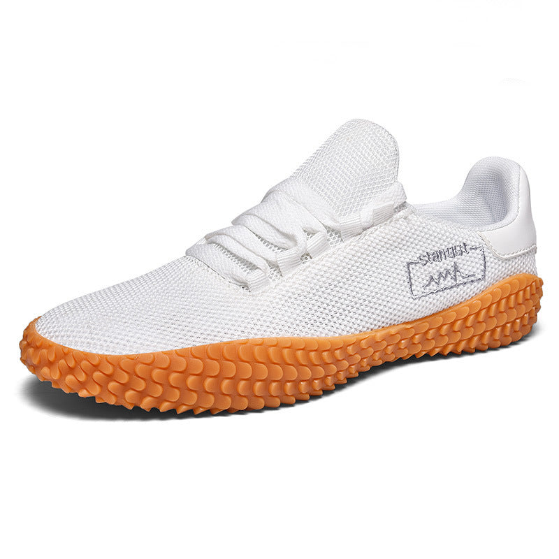 Spring and Summer Flying Woven Casual Shoes Large Men's Shoes Beathable Korean Forrest Gump Sneakers - BuzzMart