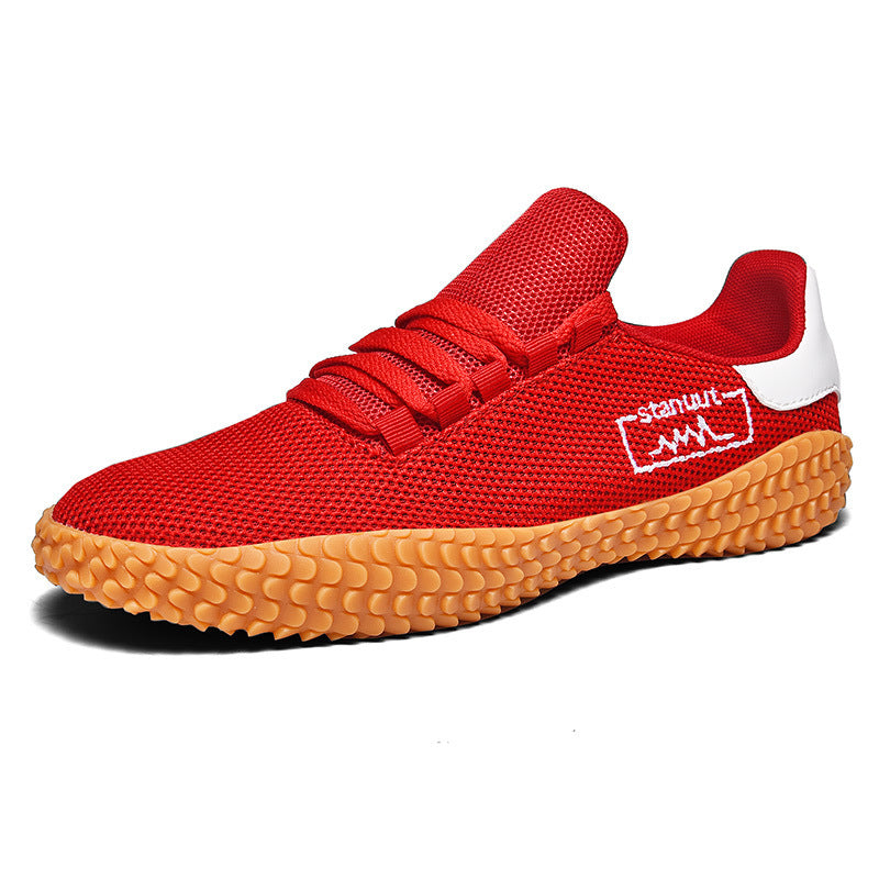 Spring and Summer Flying Woven Casual Shoes Large Men's Shoes Beathable Korean Forrest Gump Sneakers - BuzzMart