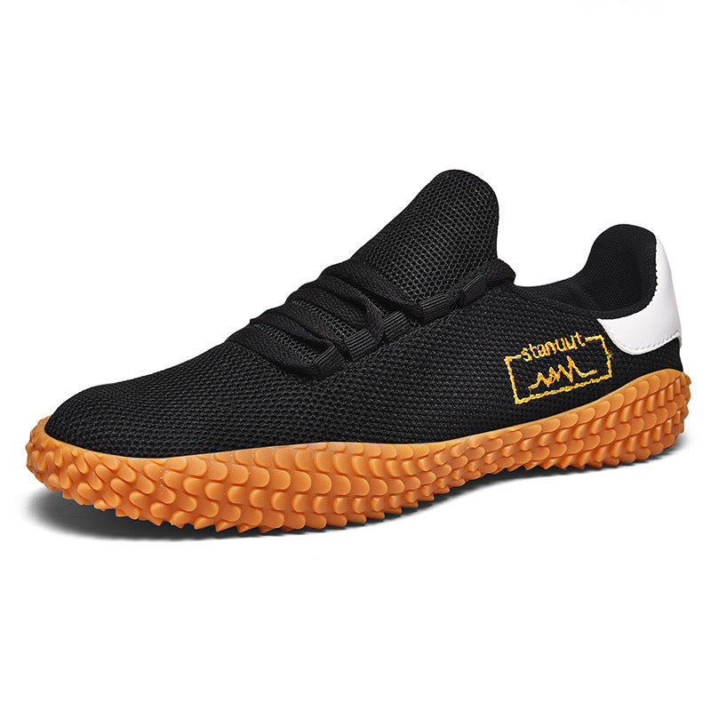 Spring and Summer Flying Woven Casual Shoes Large Men's Shoes Beathable Korean Forrest Gump Sneakers - BuzzMart