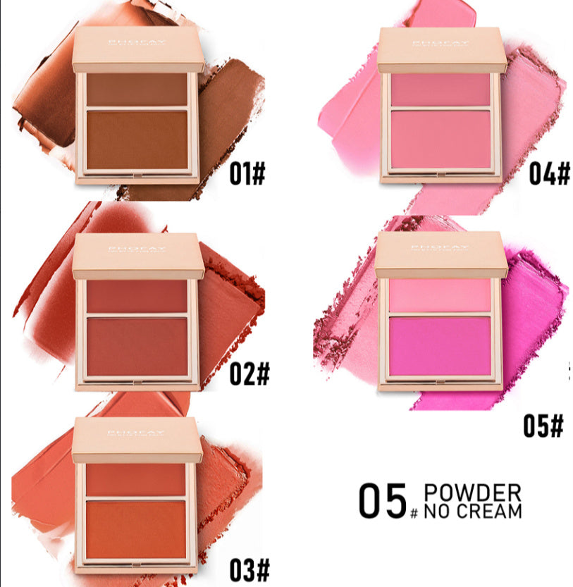 PHOFAY Double-Take Cream & Powder Blush Duo - BuzzMart