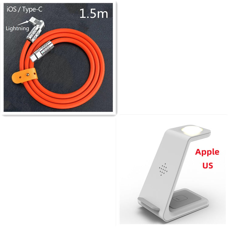 3 In 1 Fast Charging Station Wireless Charger Stand Wireless Quick Charge Dock For Phone Holder - BuzzMart