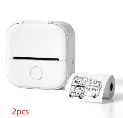Portable Mini Thermal Label Printer Home Photo Printer Student Wrong Question Printer Bluetooth-compatible Mini Label Printer Price Tag - BuzzMart