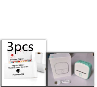Portable Mini Thermal Label Printer Home Photo Printer Student Wrong Question Printer Bluetooth-compatible Mini Label Printer Price Tag - BuzzMart