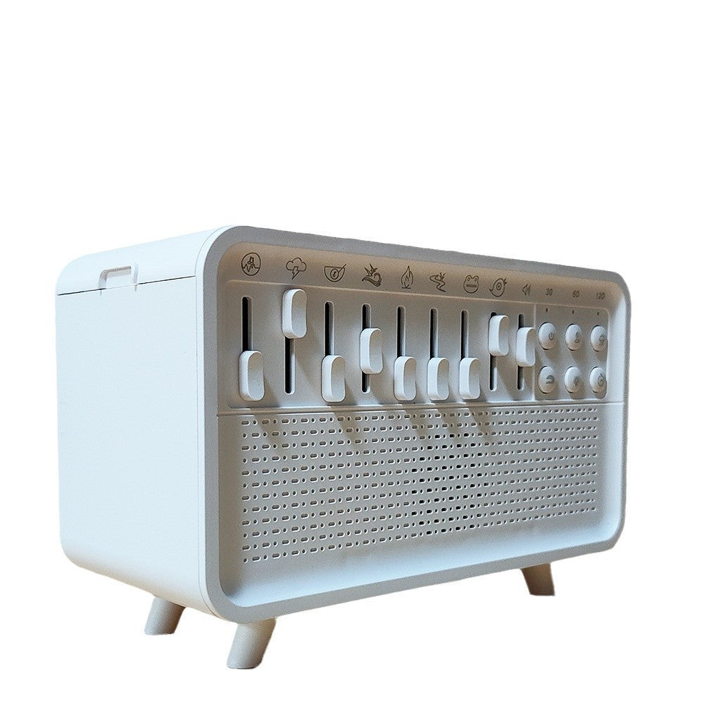 3 In 1 Bluetooth Speaker White Noise Sleep Night Light Humidifier All-in-one Machine Free Combination Of 8 Group Nature Sound - BuzzMart