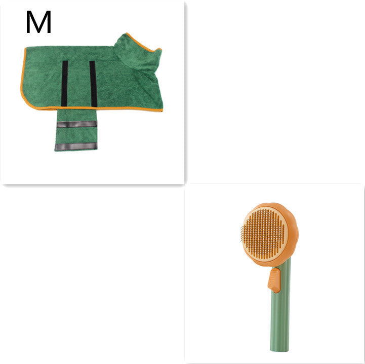 New Pet Cat Brush Hot Selling Hand-held Steel Wire Self-cleaning Comb Looper For Hair Removal - BuzzMart