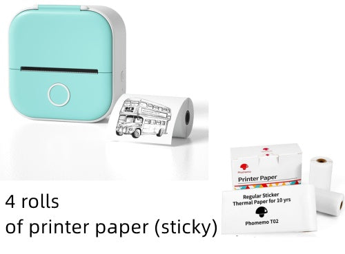 Portable Mini Thermal Label Printer Home Photo Printer Student Wrong Question Printer Bluetooth-compatible Mini Label Printer Price Tag - BuzzMart