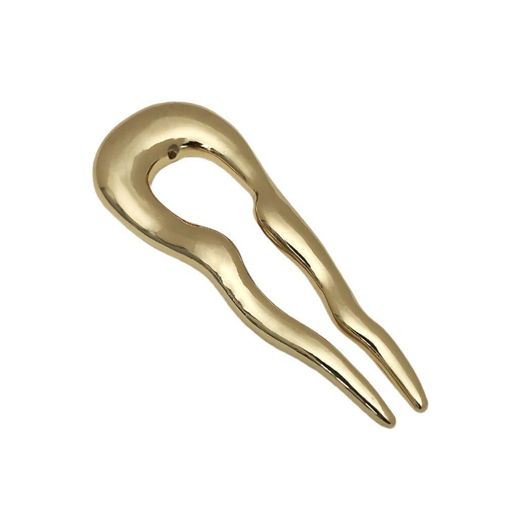 Elegant Metal U-Shaped Hair Clips – Chic Styling Set - BuzzMart