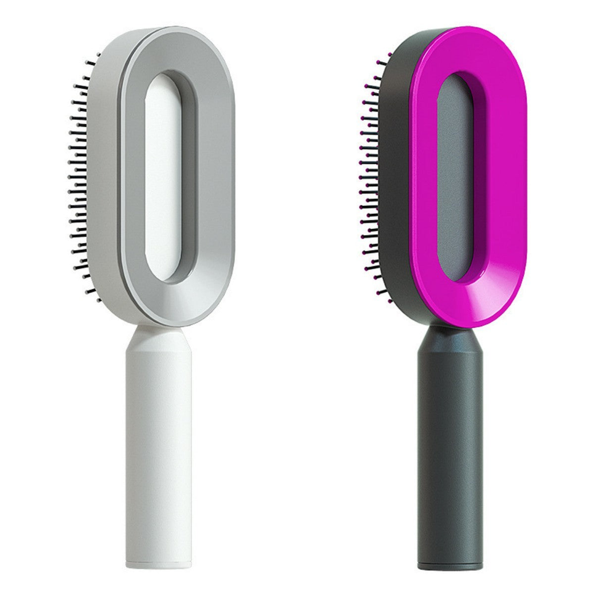 Self Cleaning Hair Brush For Women One-key Cleaning Hair Loss Airbag Massage Scalp Comb Anti-Static Hairbrush - BuzzMart