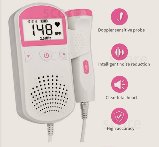 Fetal Heart Rate Monitor Home Pregnancy Baby Fetal Sound Heart Rate Detector - BuzzMart