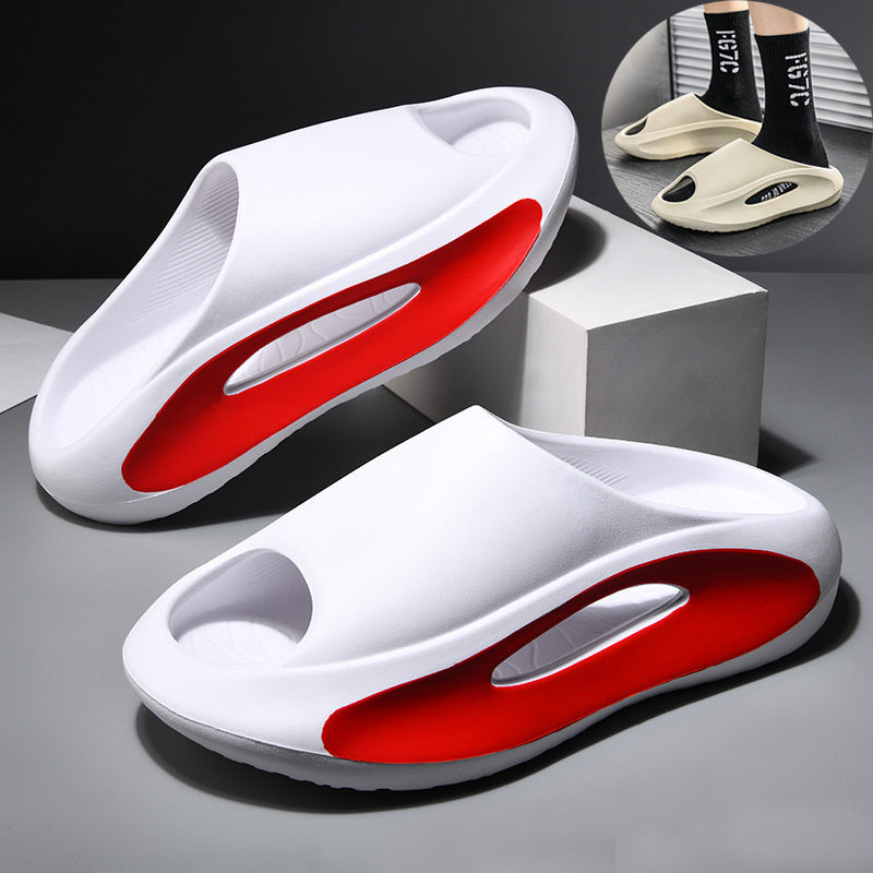 Ins Slippers Women Men Peep Toe Slipper Summer Hollow Unisex Sports Beach Shoes - BuzzMart