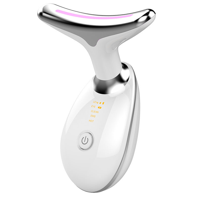 EMS Thermal Neck Lifting And Tighten Massager Electric Microcurrent Wrinkle Remover - BuzzMart
