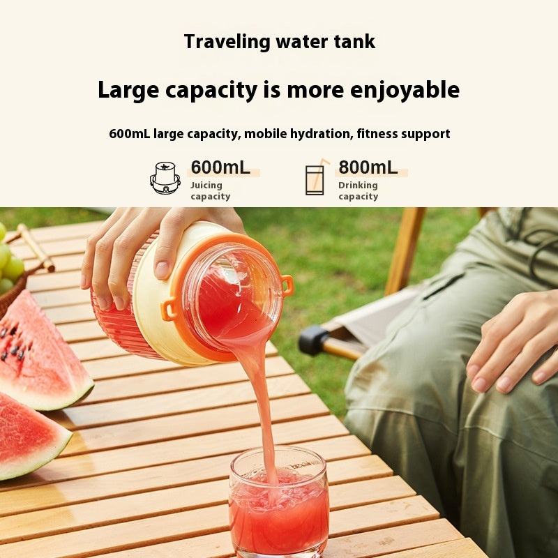 Trendy Mini Ice-Crushing Blender – Portable Fruit Juicer Cup - BuzzMart