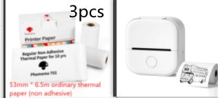 Portable Mini Thermal Label Printer Home Photo Printer Student Wrong Question Printer Bluetooth-compatible Mini Label Printer Price Tag - BuzzMart