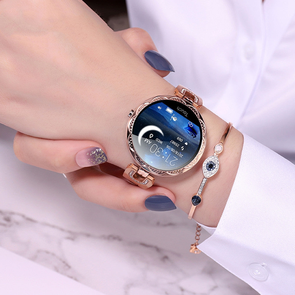 Fashion Women's Smart Watch Waterproof Wearable Device Heart Rate Monitor Sports Smartwatch for Women Ladies - BuzzMart