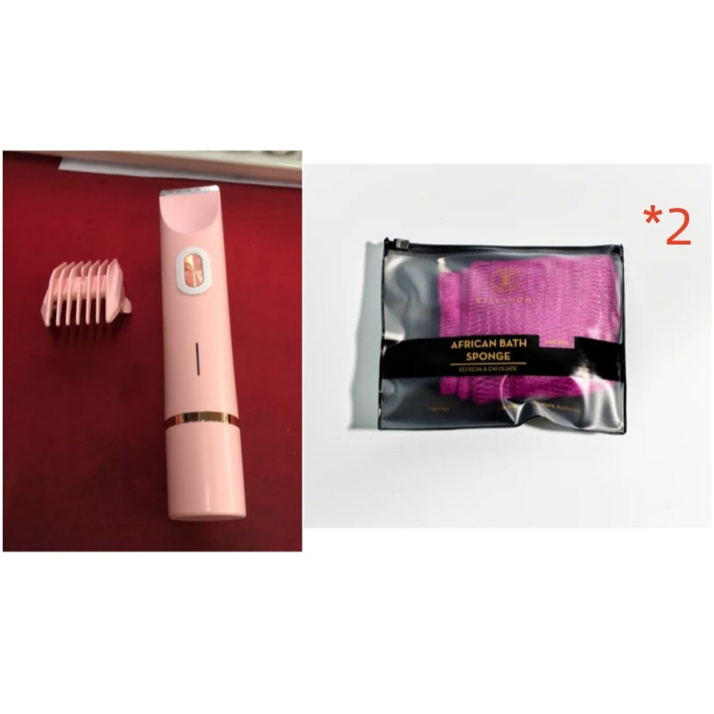 2 In 1 Hair Remover Women's Double Head Shaver Private Pubic Hair Trimmer Electric Razor Wet Dry Electric Body Hair - BuzzMart