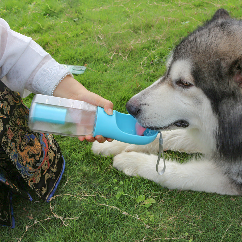 Portable Cat Dog Water Bottle Food Feeder Drinker Poop Dispenser 3 In 1 Leak-proof Multifunctional Dog Water Bottle Pet Products - BuzzMart