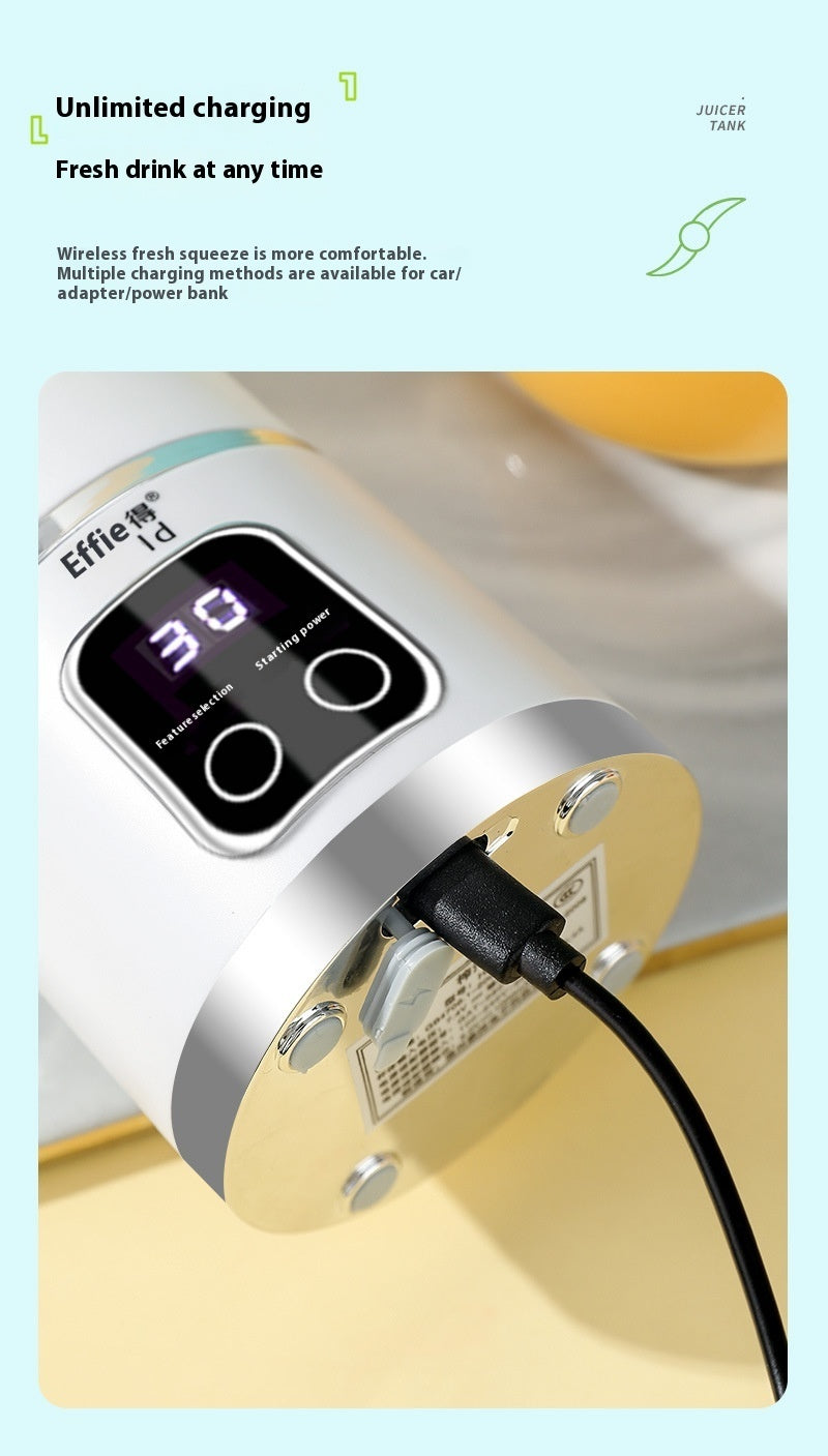 Elegant USB Portable Blender – Ice-Crushing Juicer for Travel - BuzzMart