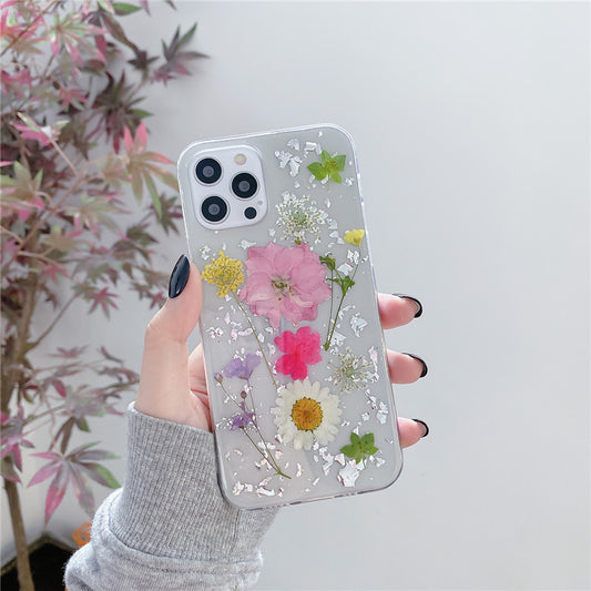 Silver Foil Dried Flowers For Mobile Phone Cases Epoxy Transparent - BuzzMart
