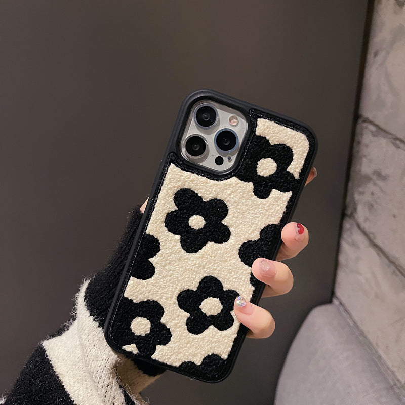 Plush Flowers Are Suitable For Ladies Autumn And Winter Mobile Phone Cases - BuzzMart