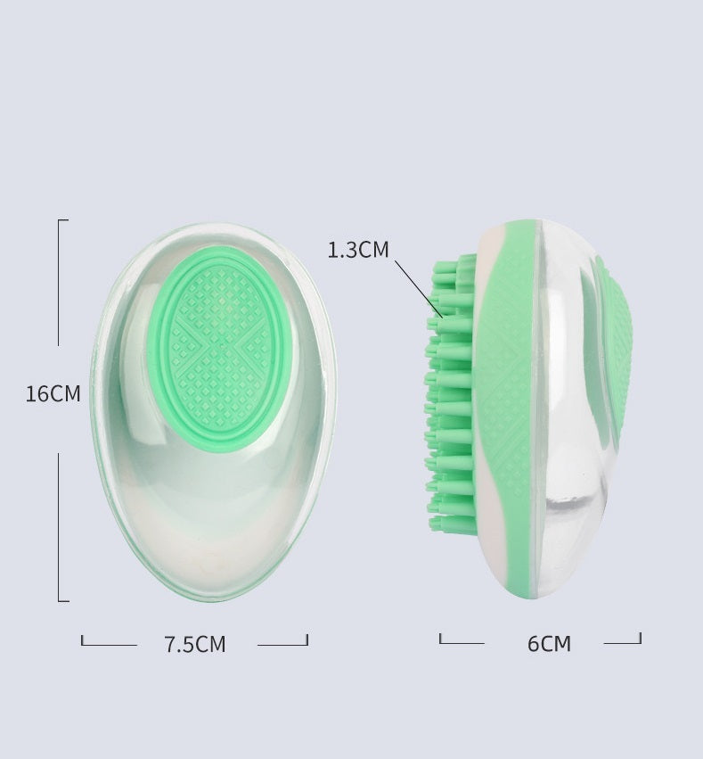 Dog Cat Bath Brush 2-in-1 Pet SPA Massage Comb Soft Silicone Pets Shower Hair Grooming Cmob Dog Cleaning Tool Pet Products - BuzzMart
