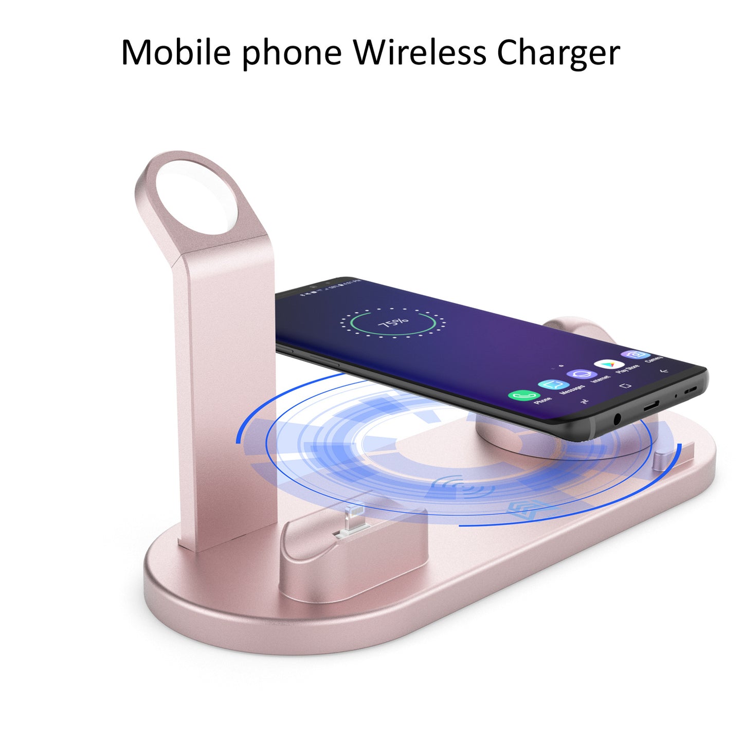 Wireless Charger 4 In 1 Charging Station For AppleIWatch Series 8 7 I-Phone 15 14 13 12 Pro Airpods Pro 3 2 Charging Stand Dock - BuzzMart