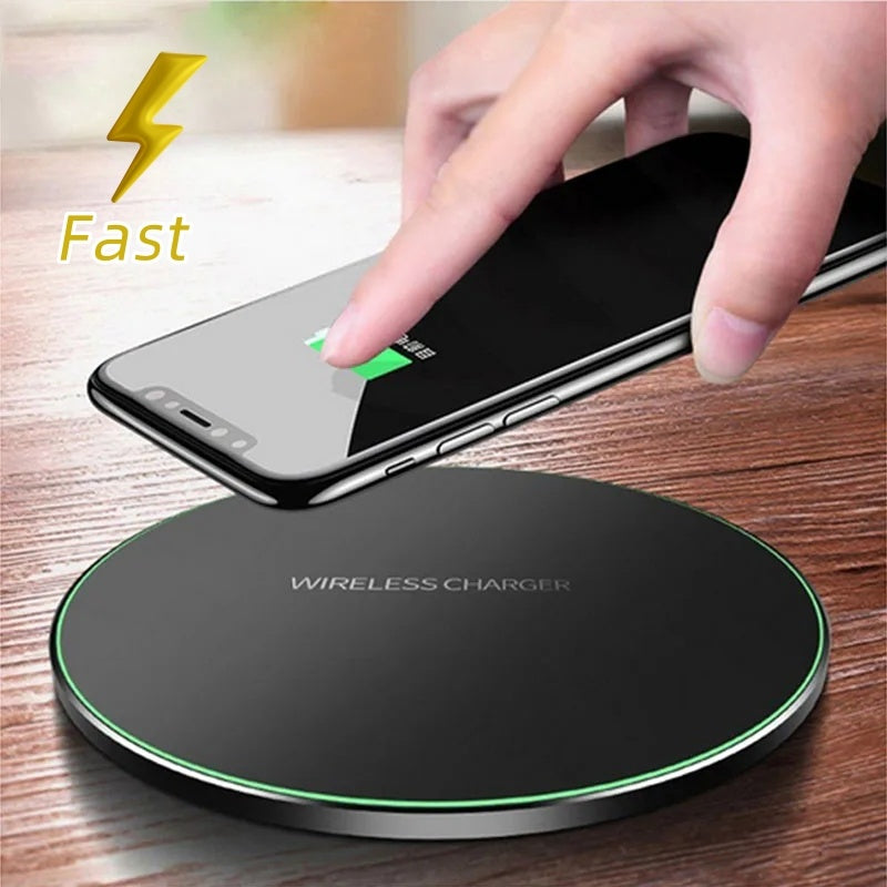Wireless Charger For I-Phone Fast Wireless Charging Pad For Sam-sung High Speed - BuzzMart