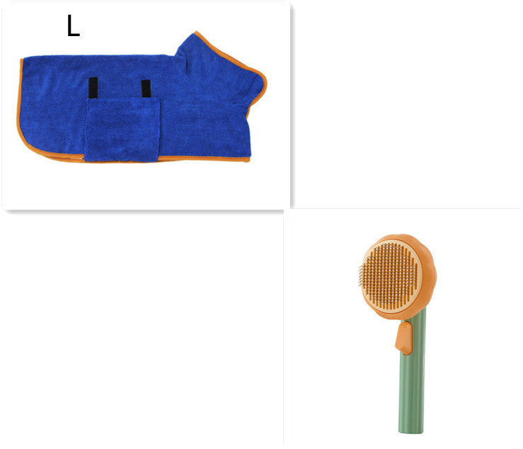 New Pet Cat Brush Hot Selling Hand-held Steel Wire Self-cleaning Comb Looper For Hair Removal - BuzzMart