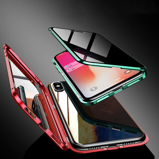 Phone Case Anti-peep Magnetic Protective Shell Magnetic Privacy Glass Case For Phone - BuzzMart