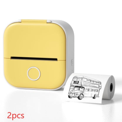 Portable Mini Thermal Label Printer Home Photo Printer Student Wrong Question Printer Bluetooth-compatible Mini Label Printer Price Tag - BuzzMart