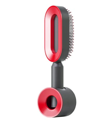 Self Cleaning Hair Brush For Women One-key Cleaning Hair Loss Airbag Massage Scalp Comb Anti-Static Hairbrush - BuzzMart