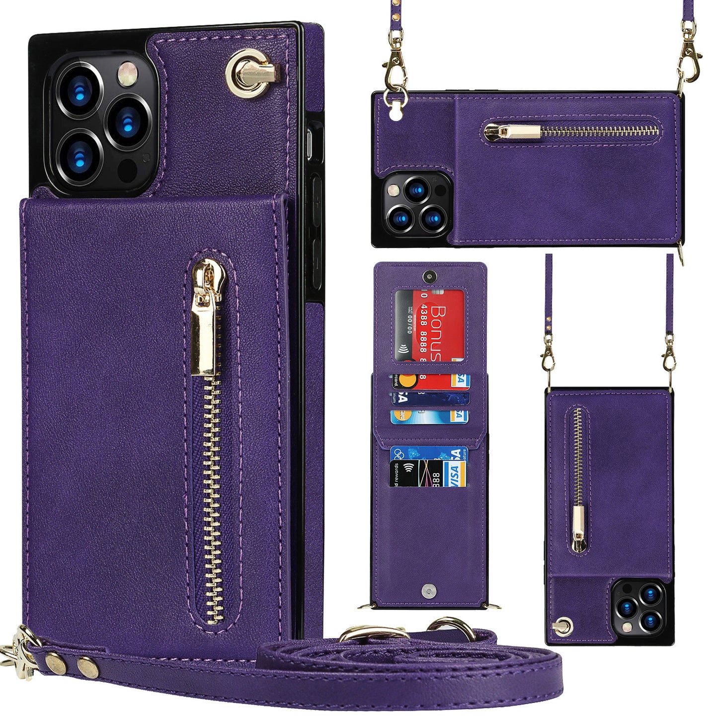 Zipper Phone Case Phone Case Crossbody - BuzzMart