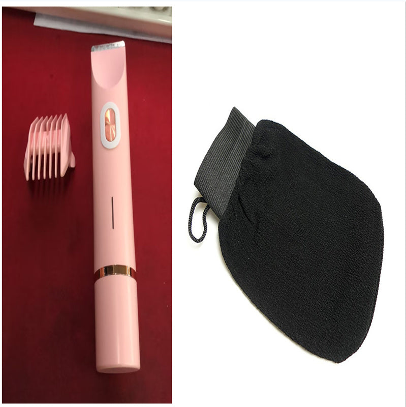 2 In 1 Hair Remover Women's Double Head Shaver Private Pubic Hair Trimmer Electric Razor Wet Dry Electric Body Hair - BuzzMart