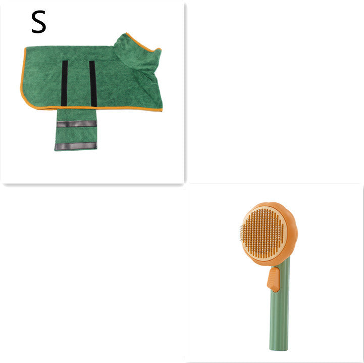 New Pet Cat Brush Hot Selling Hand-held Steel Wire Self-cleaning Comb Looper For Hair Removal - BuzzMart